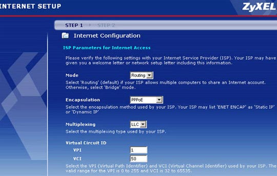 ZYXEL-P-2602R настройка